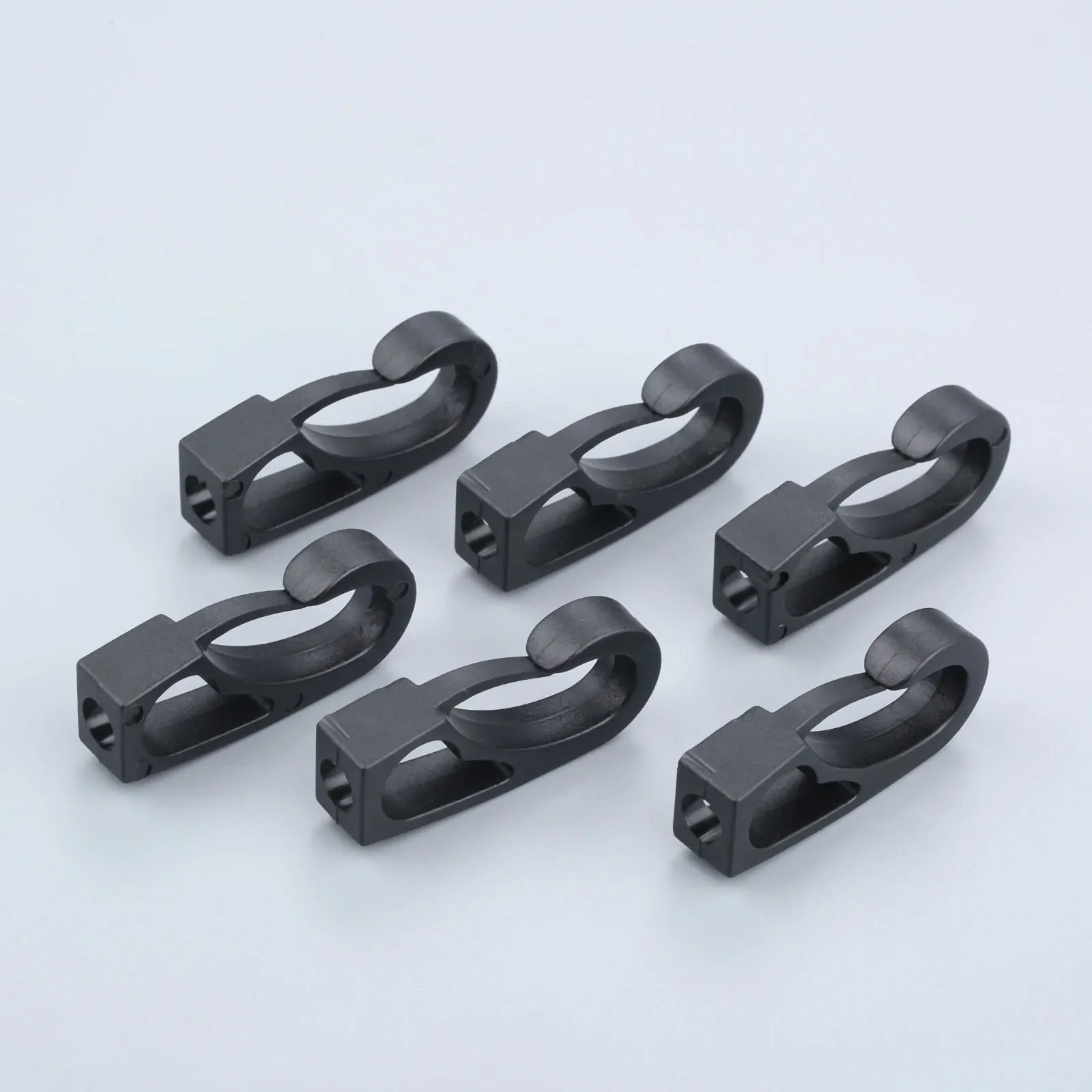 6Pcs Kayak Canoe Boat Dinghy 6mm Bungee Elastic Rope Shock Cord Terminal End Hook Snap Clips Nylon Buckles Kayaking Accessories