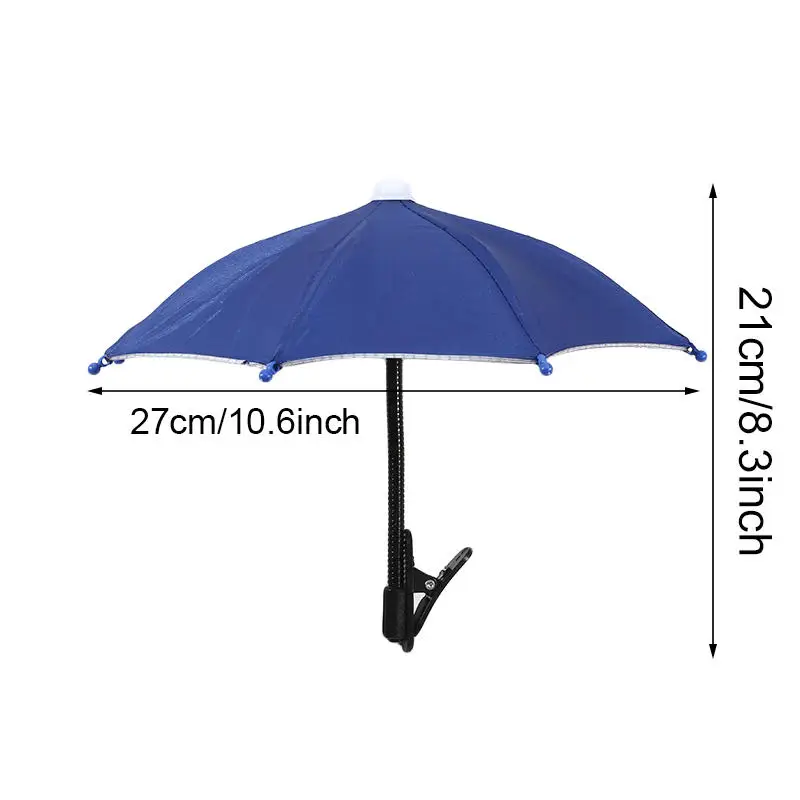 Biegsames Design Auto-Handy-Sonnenschutz Blendschutz mit Clip Handy-Regenschirm Verstellbare Rutschfeste Auto-Handyhalterung – Detail 1