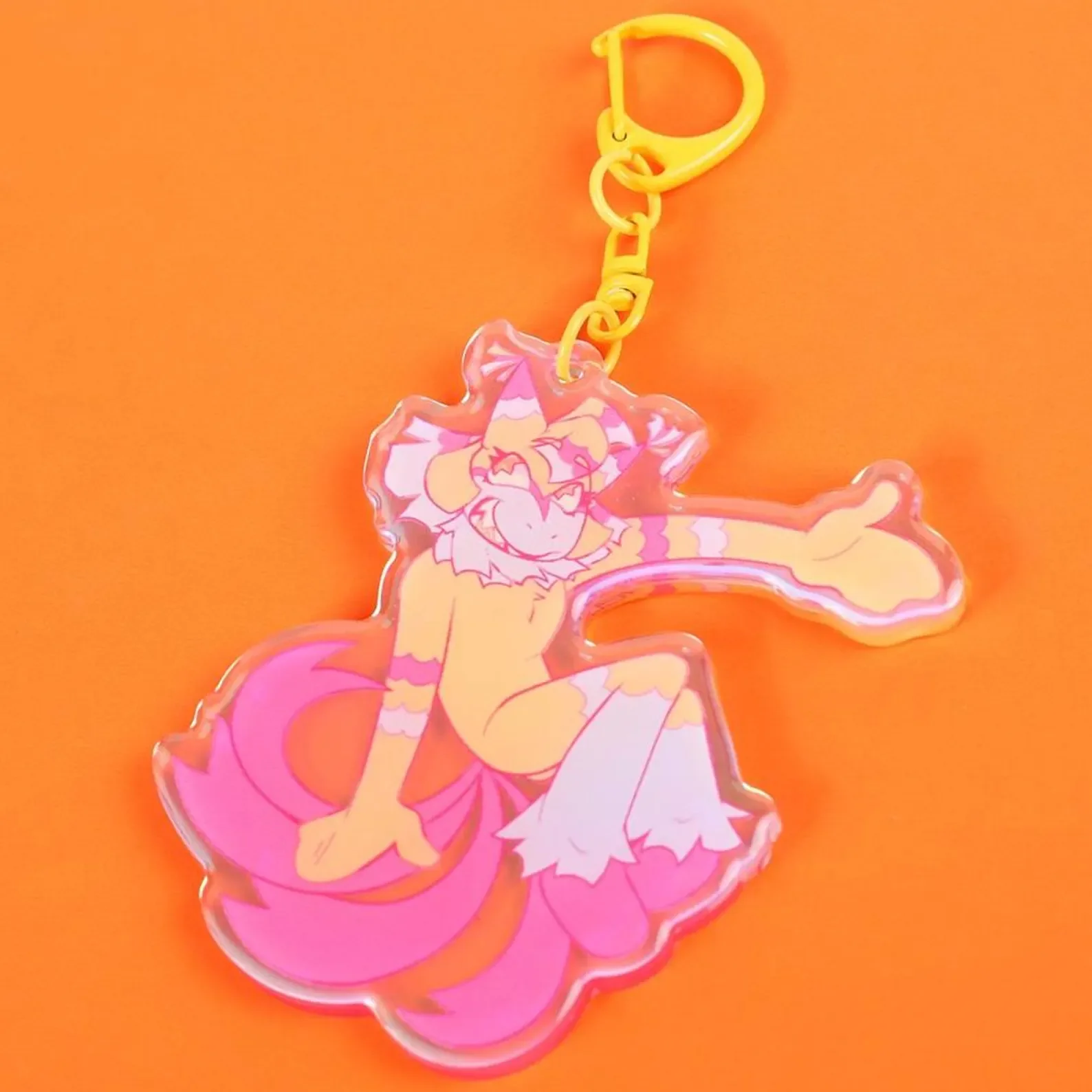 Cute World Dandy Acrylic Keychains Cute Cartoon Character Key Pendant Bag Charm Fashion Key Ring Collectible Accessory Fans Gift