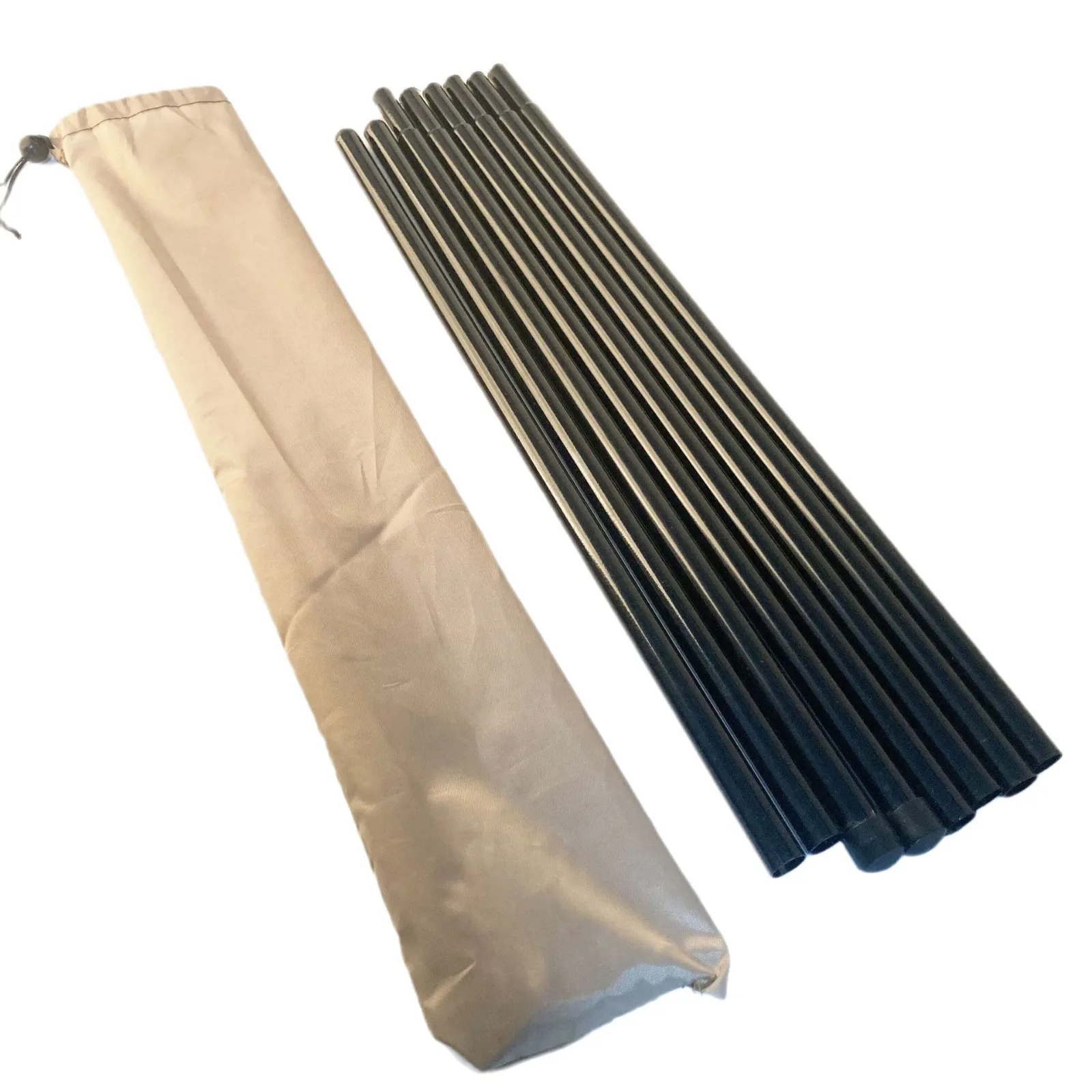 Outdoor Tent Canopy Tarp Poles Tent Canopy Support Rods Iron Canopy Awning Frame Telescopic Tent Pole Adjustable