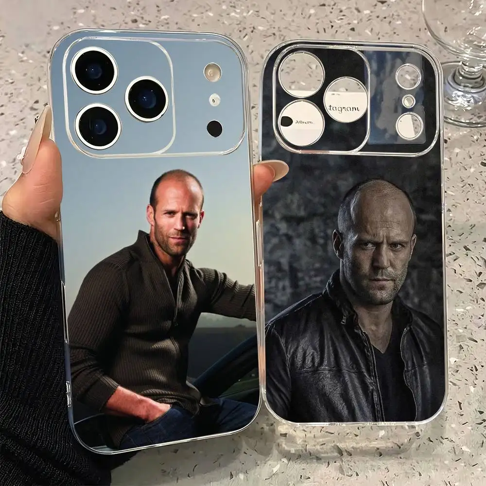 J-Jason-N Statham Actor Phone Case For iPhone17,16,15,14,13,12,11 Plus,Pro Max Soft Transparent Cover