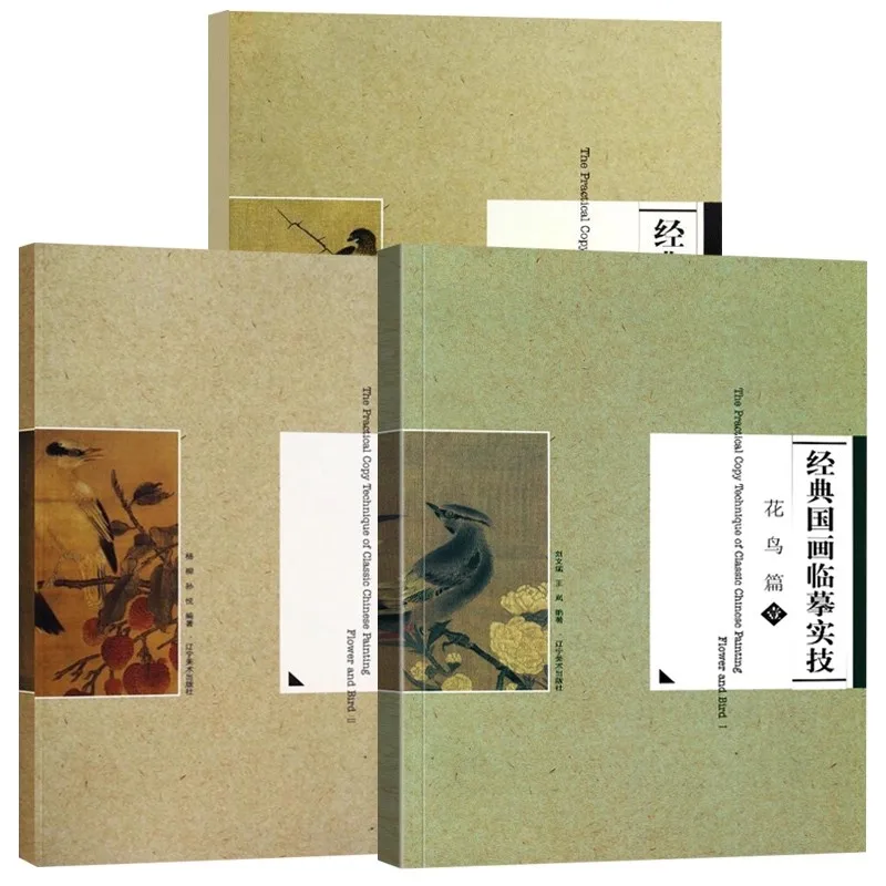 Chinese Brush Painting Tutorial Book - Step-by-Step Bird & Flower Techniques | Traditional Ink Wash Art Copybook