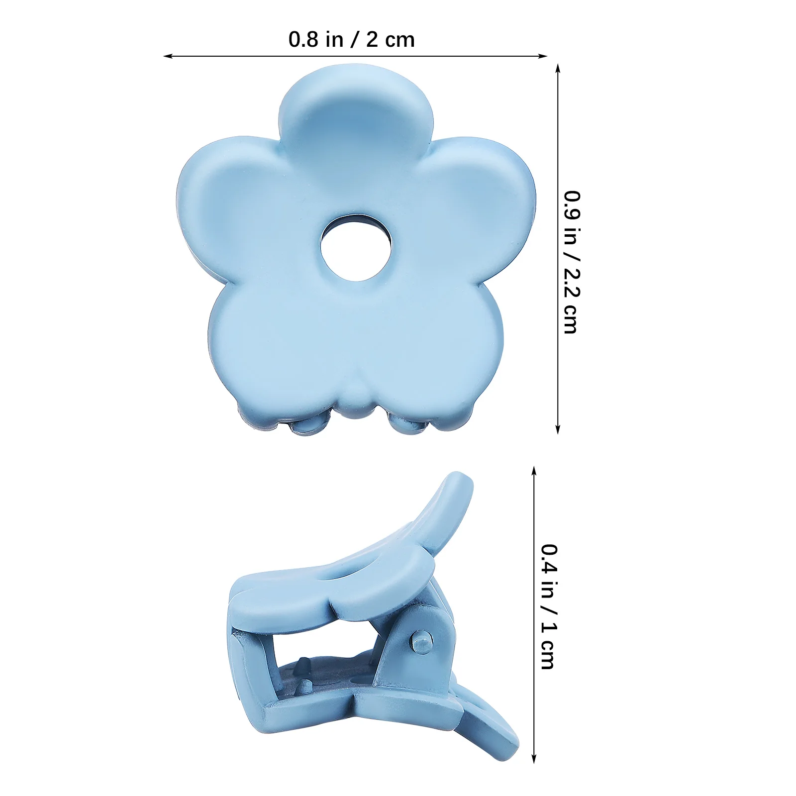 

40 pcs Mini Hair Clips Women Cute Flower Claw Clips Small Hairpin Random Colors Plastic Girls Hair Accessories