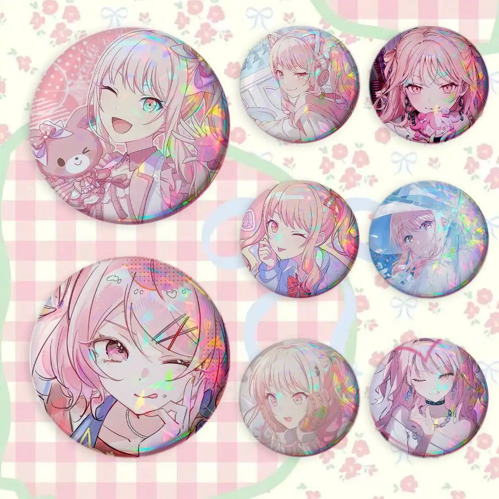 P-Project S-SEKAI Mizuki Akiyama Brooches Cartoon Badge Pins Backpack Hat Accessories Friend Gift