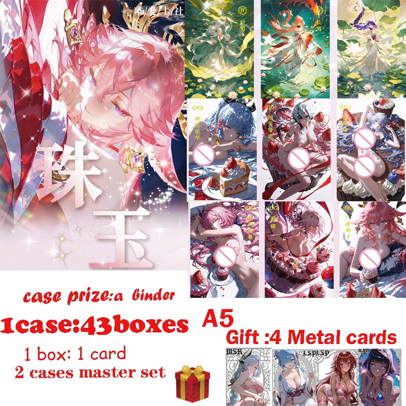 

Latest A5 boards Waifu Card ZHUYU Spicy Hobby Doujin Rare Collectible Boards Trade Card Hutao Gift Toys
