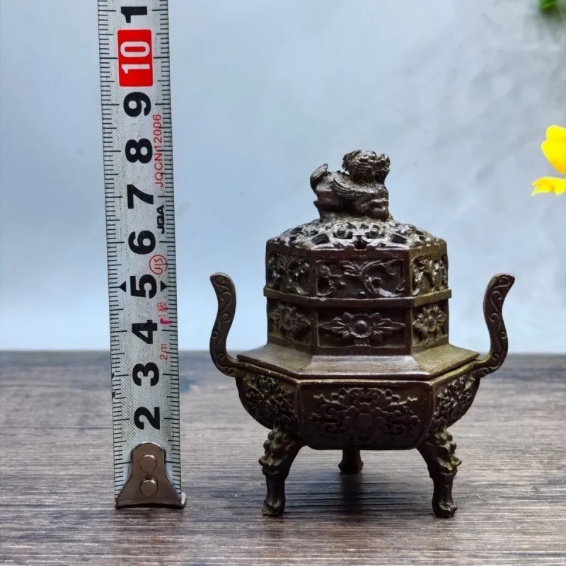 New Chinese Style Incense Burner Sandalwood Agarwood Small Cloud Incense Burner Home Use Three-Legged Mini Qilin Cauldron Indoor