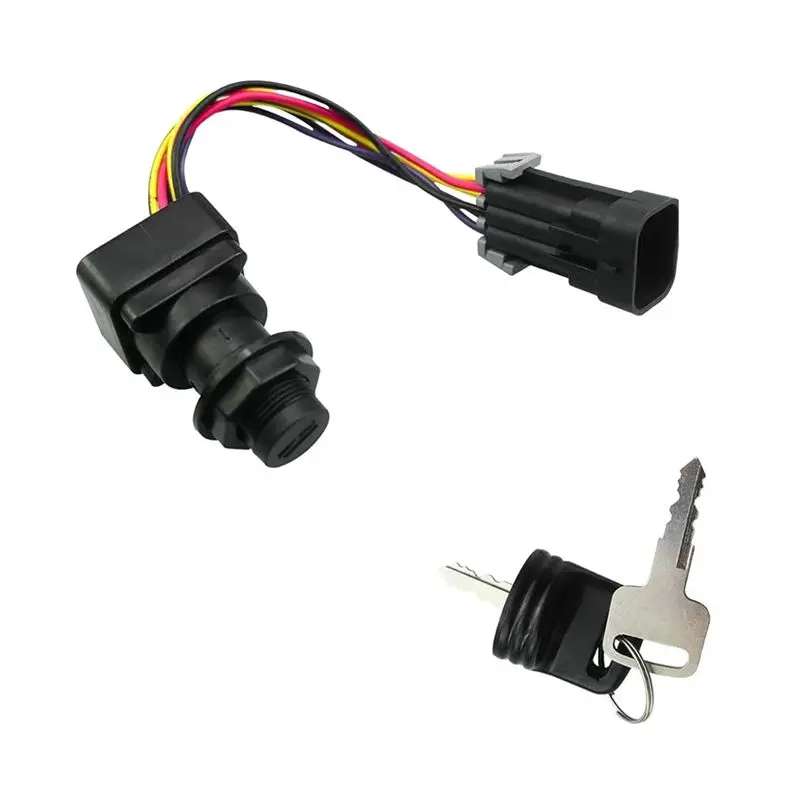 

ABHX-87-897716K01 Ignition Key Switch With Harness 3-Position For Mercury Marine Quicksilver Outboard Motor Boat Engine