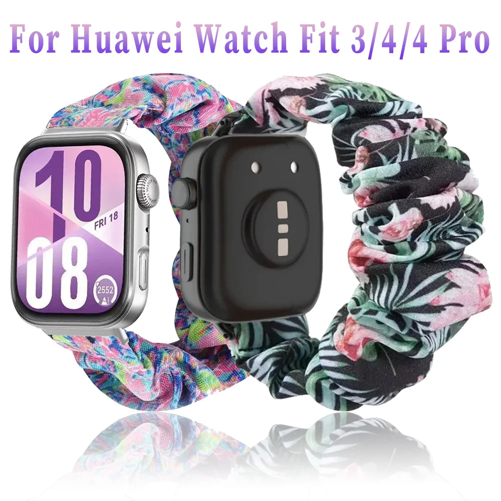 Elastisches Nylonarmband für Huawei Watch Fit 3/4/4 Pro, Zubehör für Damen, Armbandgürtel für Huawei Watch Fit 4 Pro, bequemes Correa