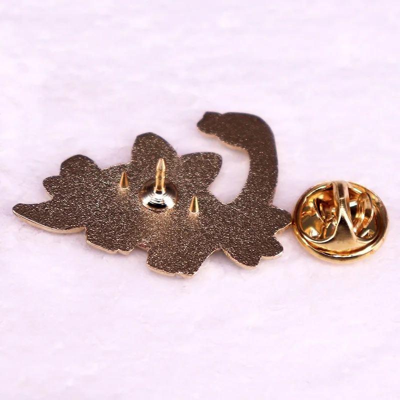 Herbivores Dinosaur Enamel Pin Funny Veggie Animal Rights Brooch Jewelry Gift for Vegan Vegetarian