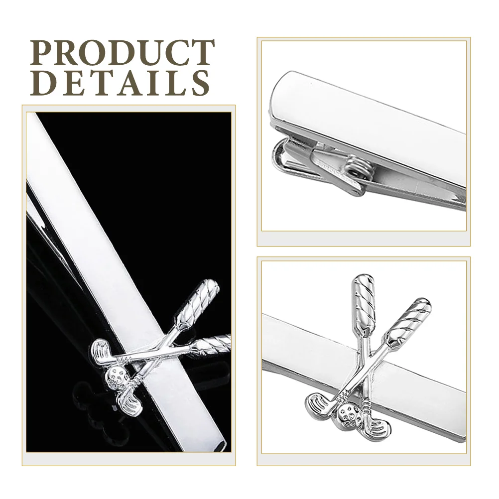 

Stylish Mens Tie Clip Durable Copper Design Adjustable Fastening Trendy Necktie Clasp For Business Gentlemen Formal Occasion