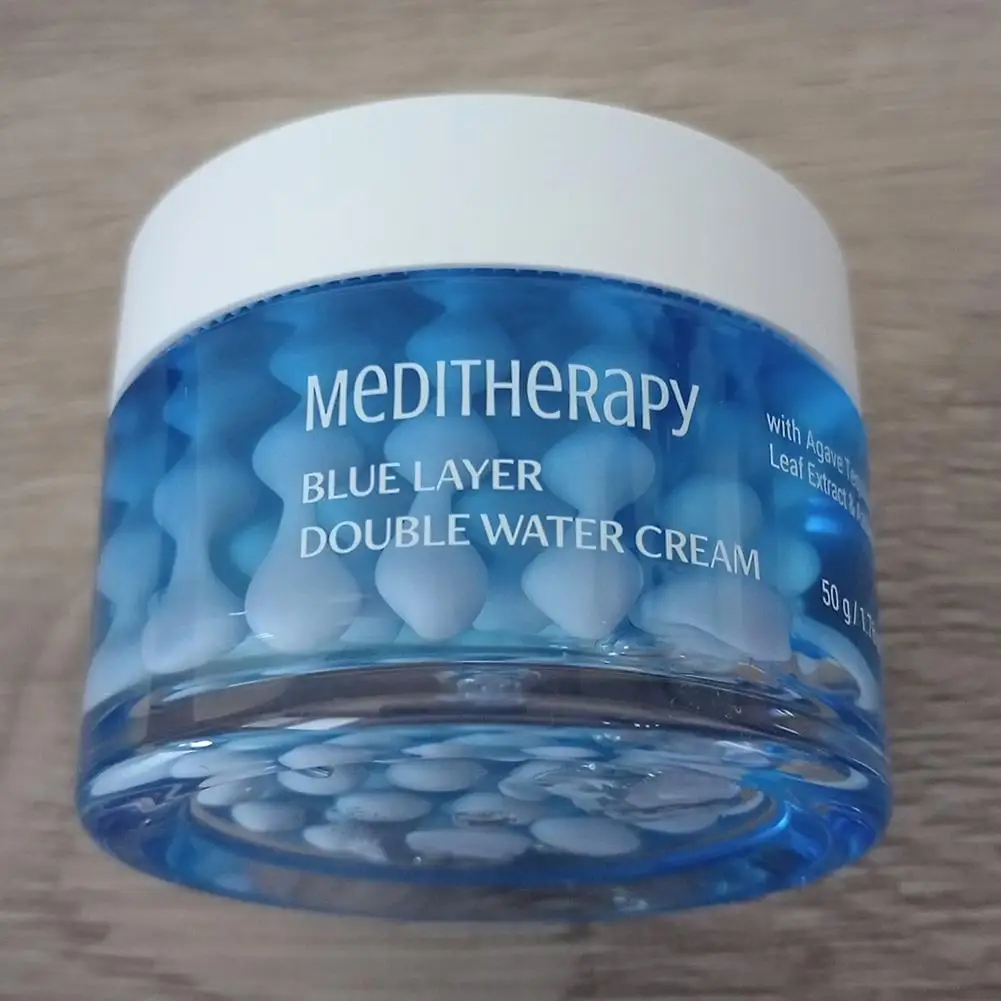 

Meditherapy Blue Layer Double Water Cream 50g - Agave & Azulene Hydrating Nourishing Non-Greasy Moisturizer for All Skin Types