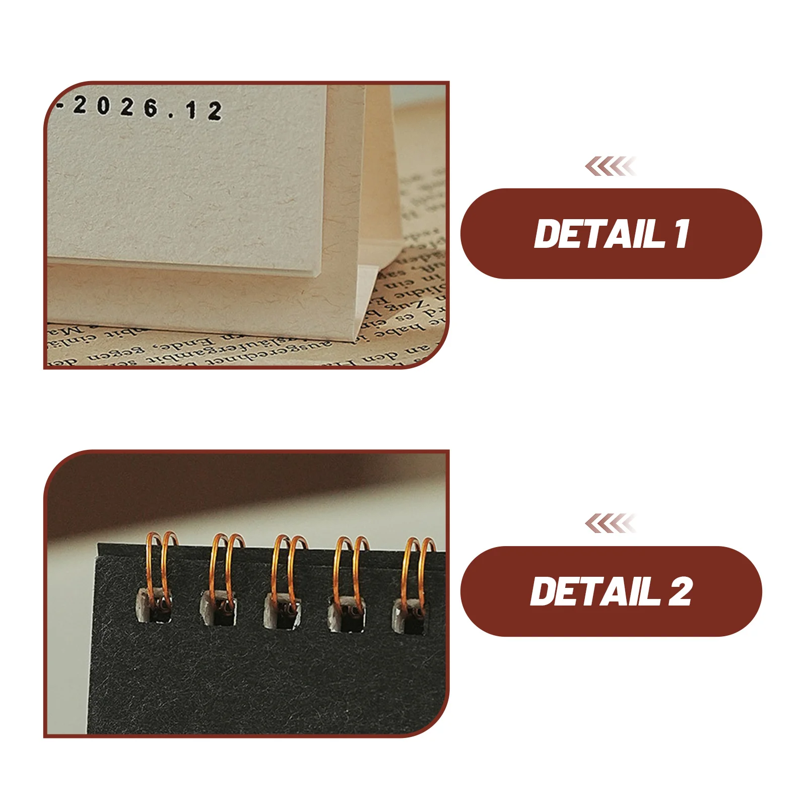 5Pcs 미니 스탠딩 플립 캘린더 2026 사무실 연구를위한 소형 데스크탑 플래너 밝은 색상 일일 일정 추적기