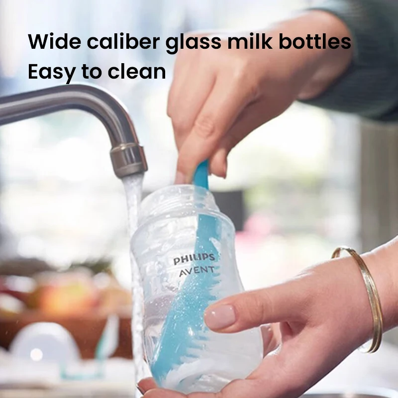 Philips Avent Glass Baby Bottle Silicone Nipple Wide Caliber for 0-1 Month Baby