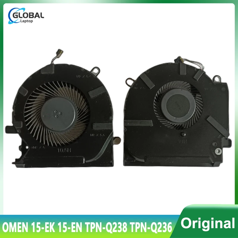 Original 5V 12V CPU GPU Cooler Fan for OMEN 15-EK 15-EN TPN-Q238 TPN-Q236 Laptop Cooling Radiator Repair M04215-001 M04216-001