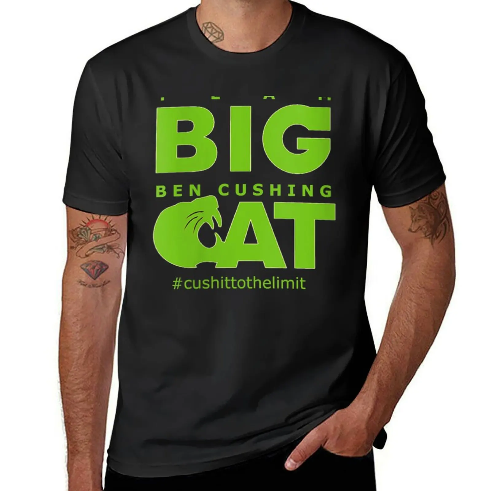 Eam Big Cat T-Shirt sweat summer clothes new edition mens big and tall t shirts