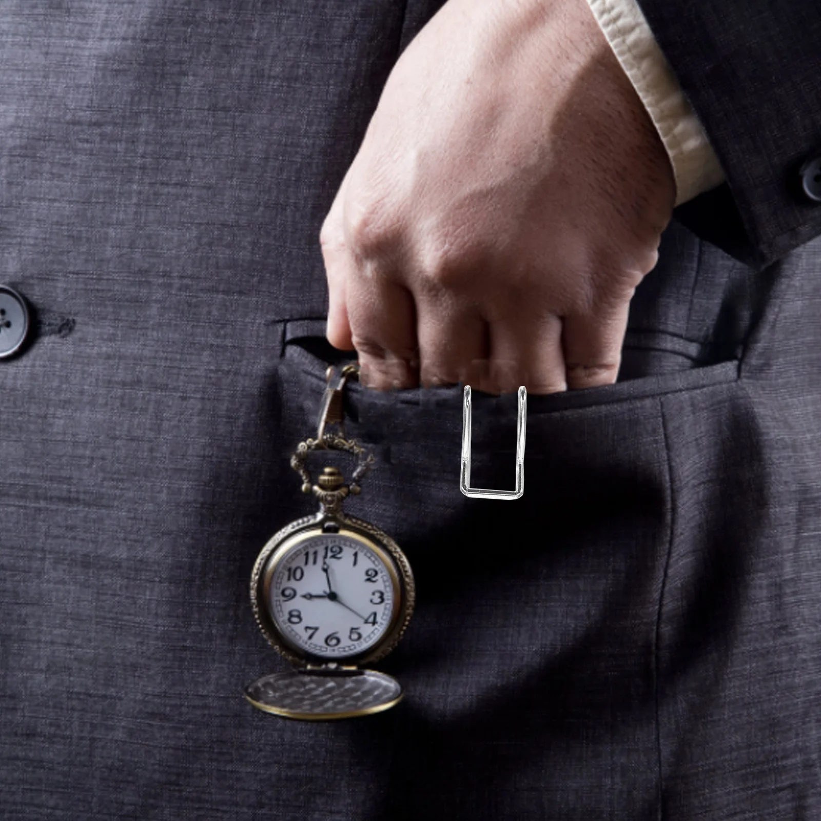 

50Pcs Pocket Watch Chain Clasps Durable Iron DIY Accessories for Craft Projects Pocket Watch Chain Clasp Iron Claps