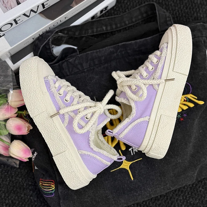 أحذية قماشية رجالية 2025 خريف جديد منخفض قطع الارتفاع زيادة سميكة سوليد حذاء أبيض لينة سوليد الدانتيل يصل حذاء كاجوال الطلاب #6