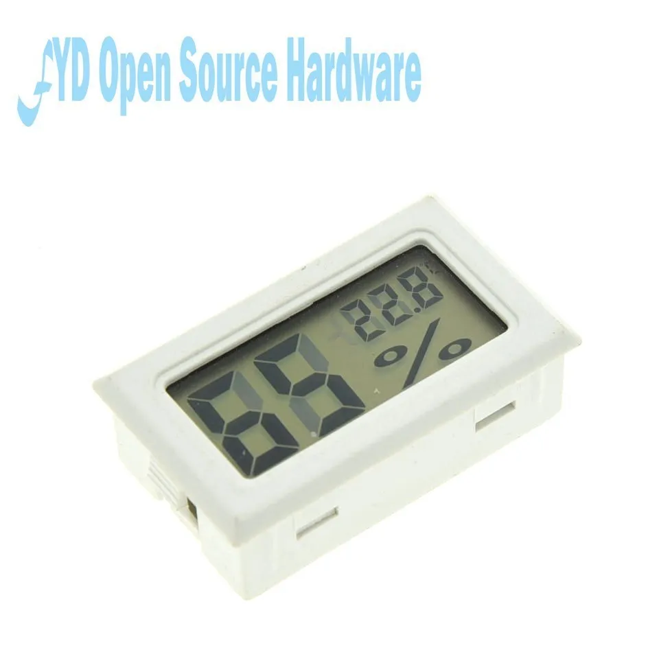 Mini Convenient Digital LCD Thermometer Sensor Hygrometer Gauge Refrigerator Aquarium Monitoring Display Humidity Detector