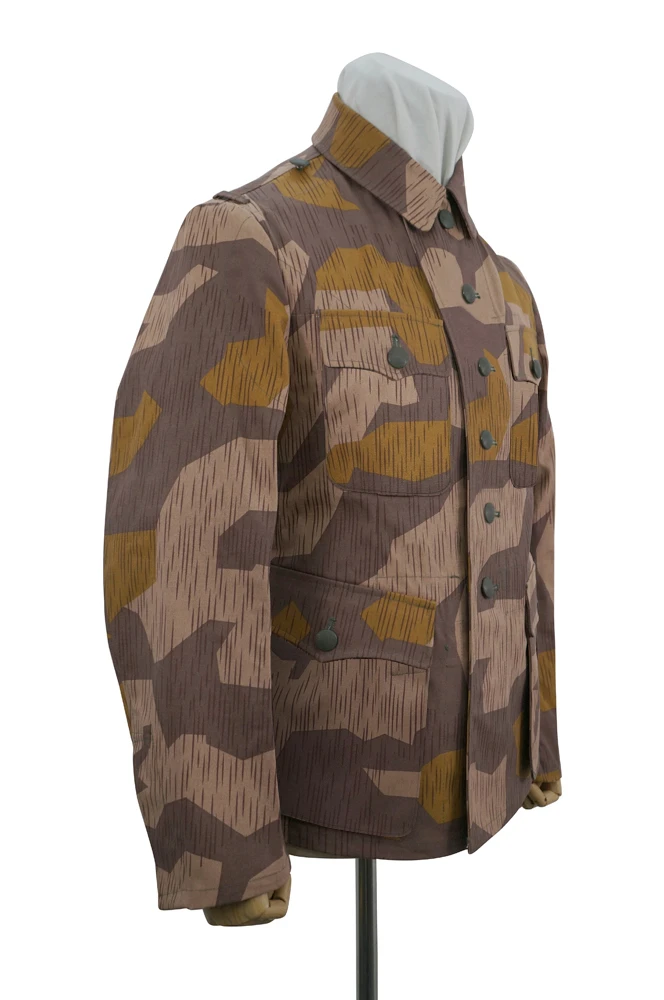 GUCA-017 2 차 세계 대전 독일 Heer Splinter 41 Brown Variation Camo M42 필드 튜닉