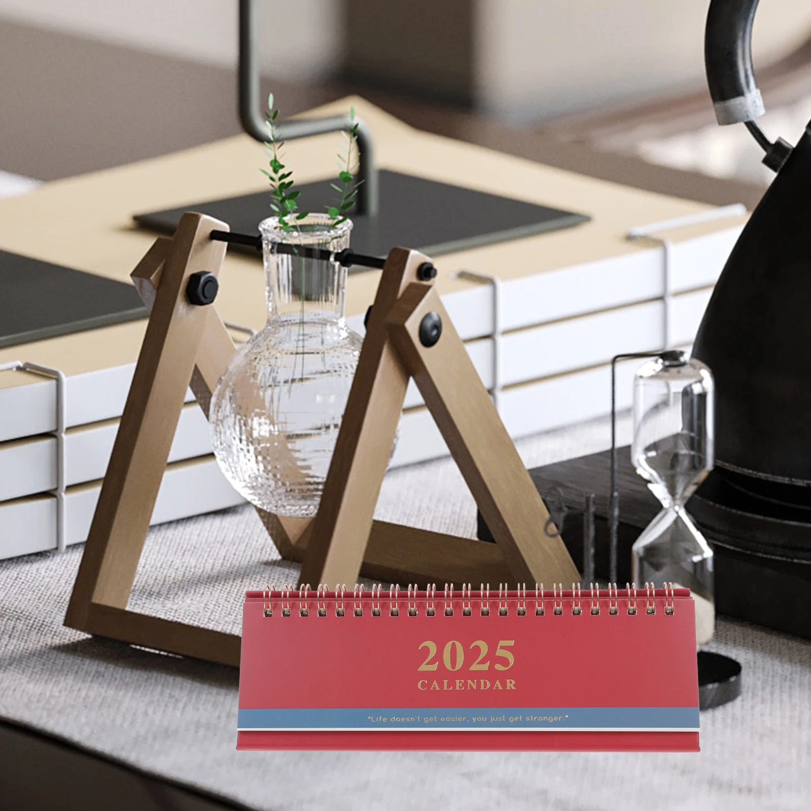 

Long Desk Calendar Decoration Decorative Desktop Flip Dekstop Monthly Creative Coil Stand up Classroom