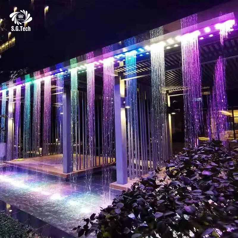 custom.Curtains's All Stainless Steel Linear  Customizable Design Complete Set Stone Garden-Crown
