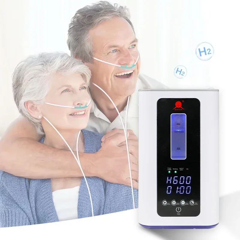 Minter Home Portable PEM Hydrogen Inhaler Machine Breathing 300ml 600ml Hydrogen Oxygen Inhalation Generator