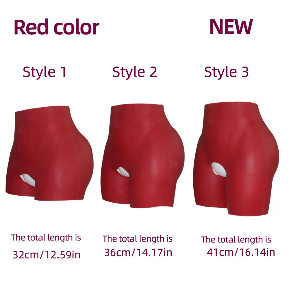 

YUERUGOU Silicone Butt Hip Enhancement Women Open Crotch Pants Artificial Hip Shaper Padded Cosplay Woman Plus Size Wear