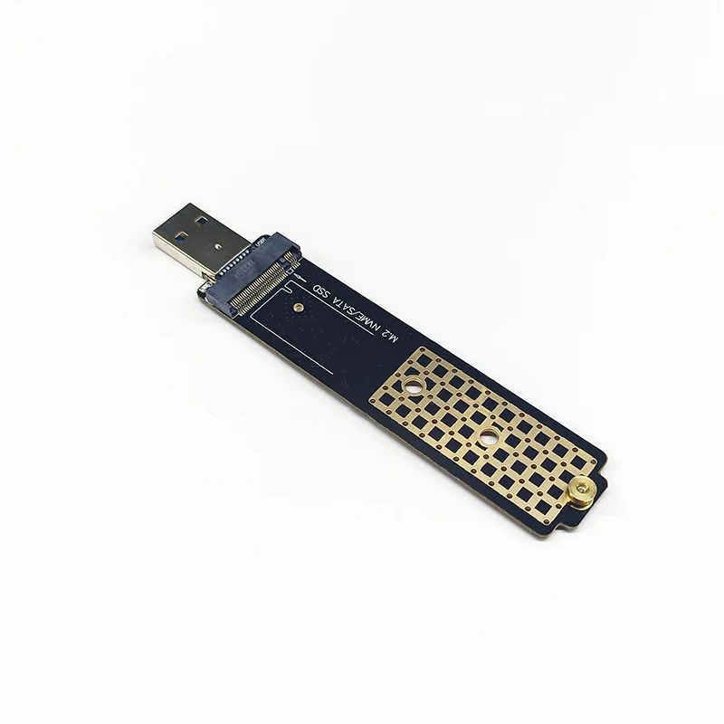 โปรโตคอลแบบ Dual M2 NVME/SATA SSD Adapter M/B + M Key To USB 3.1 RTL9210B ชิปสำหรับ2242 2260 2280 M.2 PCIE NVME / NGFF SATA SSD