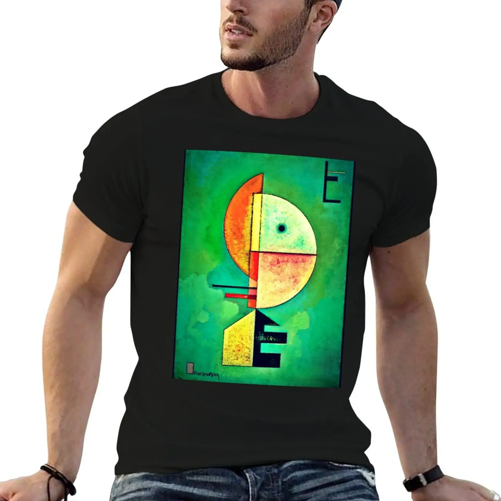 

Upward by Vasily kandinsky | Kandinsky's Abstract Art T-Shirt t shirts for man slim fit t shirts cotton 100% T-Shirt