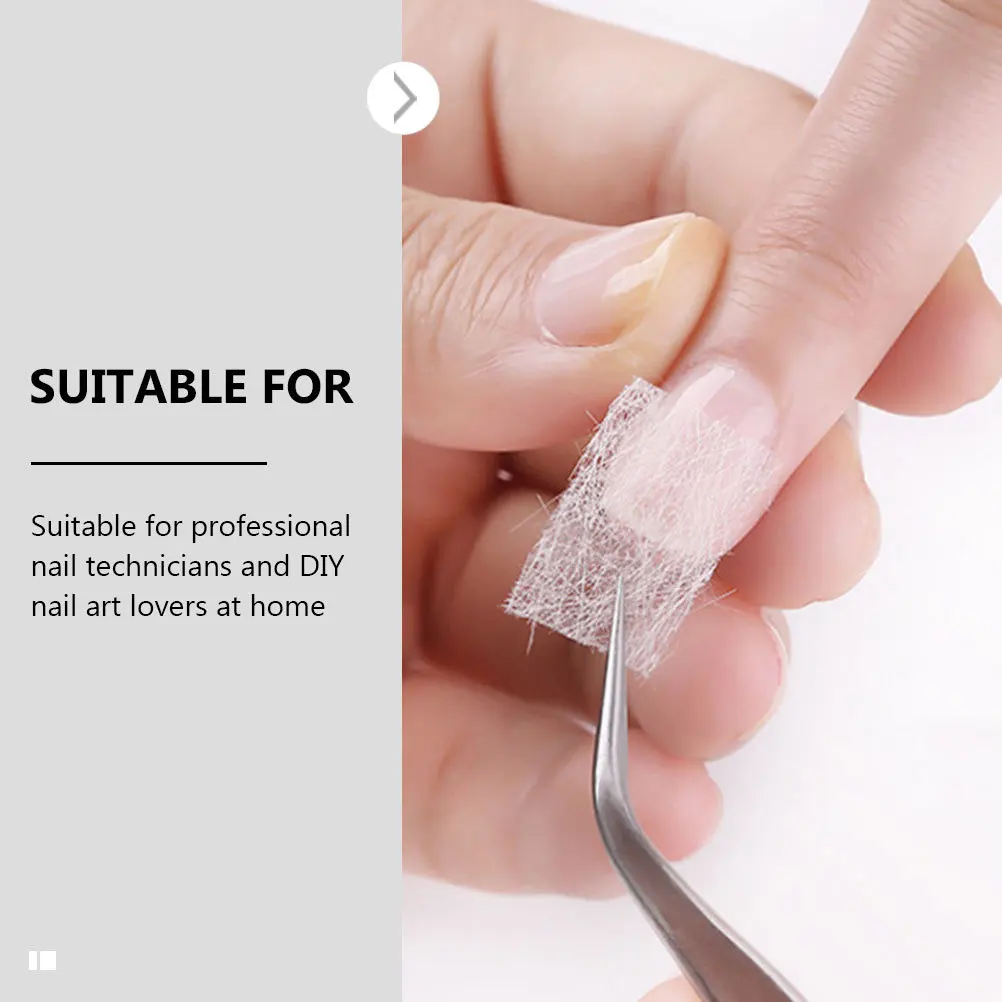 

60Pcs Fiber for Nail DIY Kit Lightweight Portable Manicure Extension Fiber for Women Professional Nail Art Supply