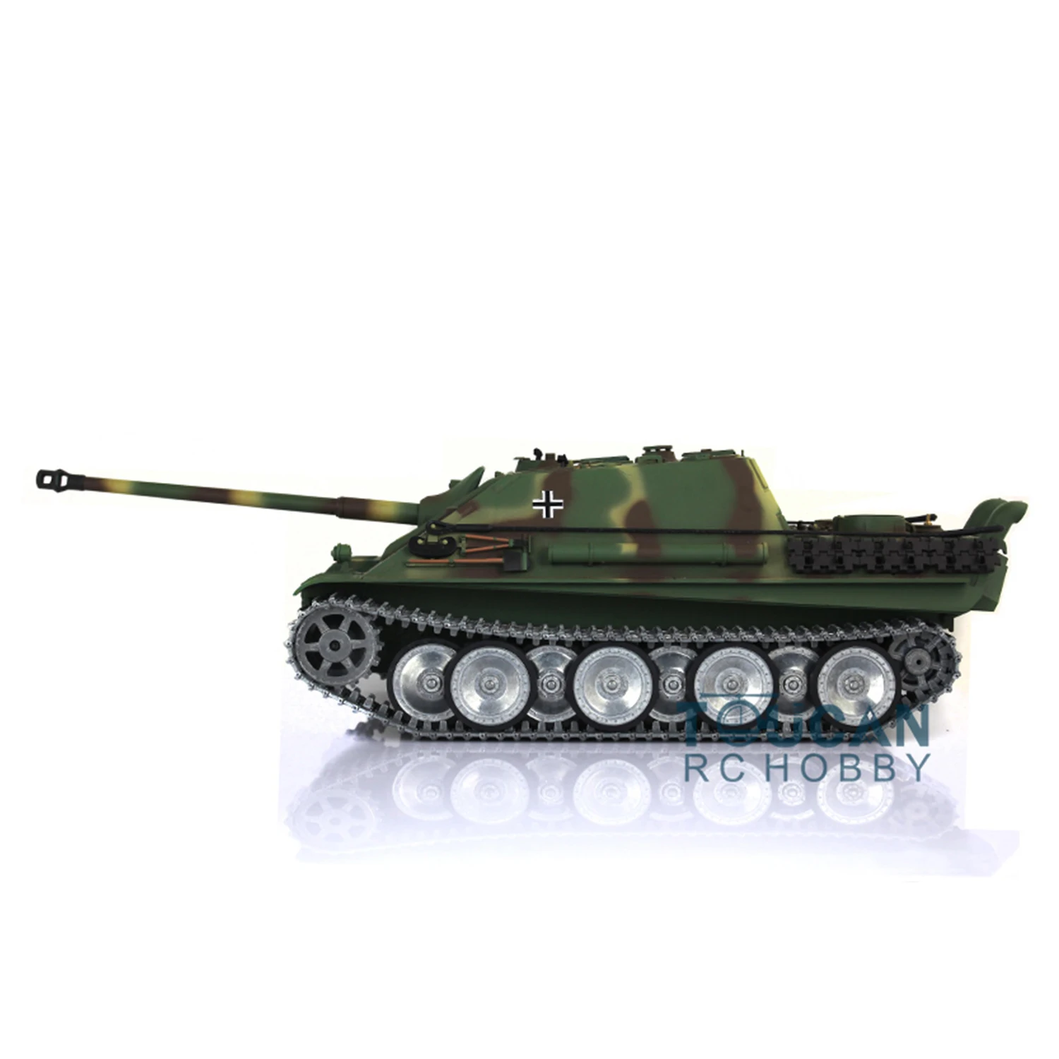 Henglong 1/16 7.0 personnalisé Jadpanther 3869 RTR RC réservoir avec pistes en métal roues télécommande modèle cadeau pour adulte