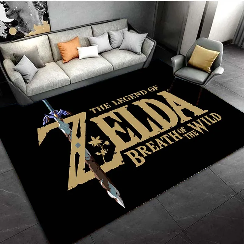 The Legend of Z-Zeldaa Action Game Area Rugs for Living Room Bedroom Decoration Rug Children Play Gamer Room Mat Non-slip Carpet