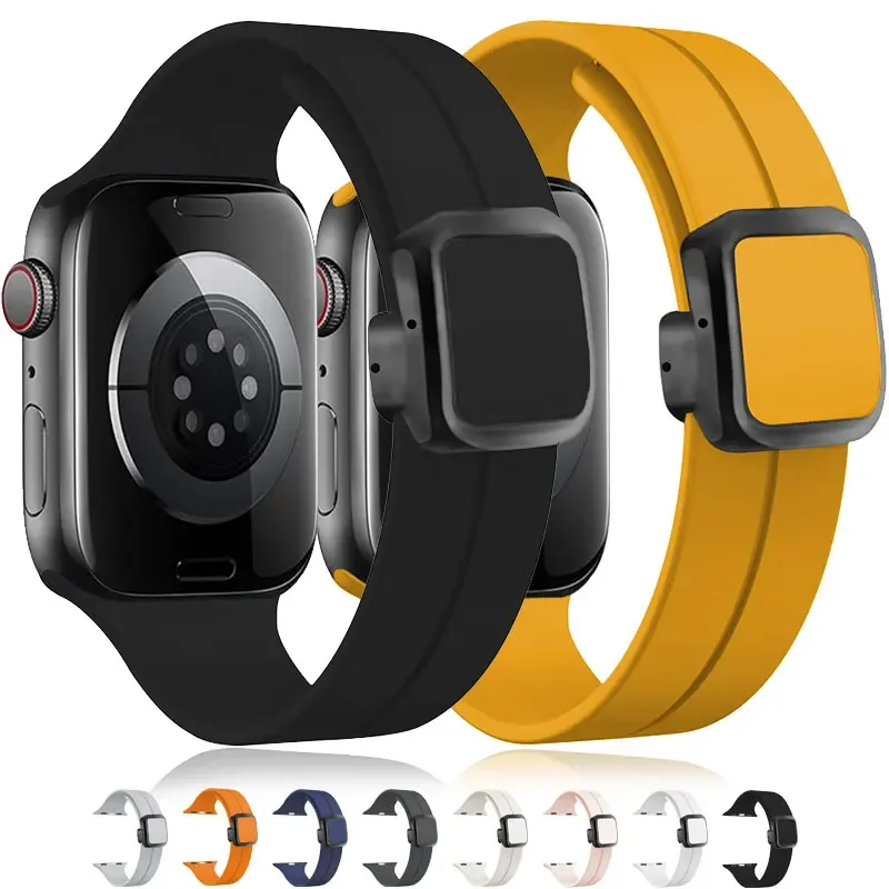 Apple Watch用ソフトシリコンバンド,ストラップ,スポーツブレスレット,iwatchシリーズ9,8,7,6,5,4,10,46,40,41mm 42mm, 44mm, 45mm, 49mm