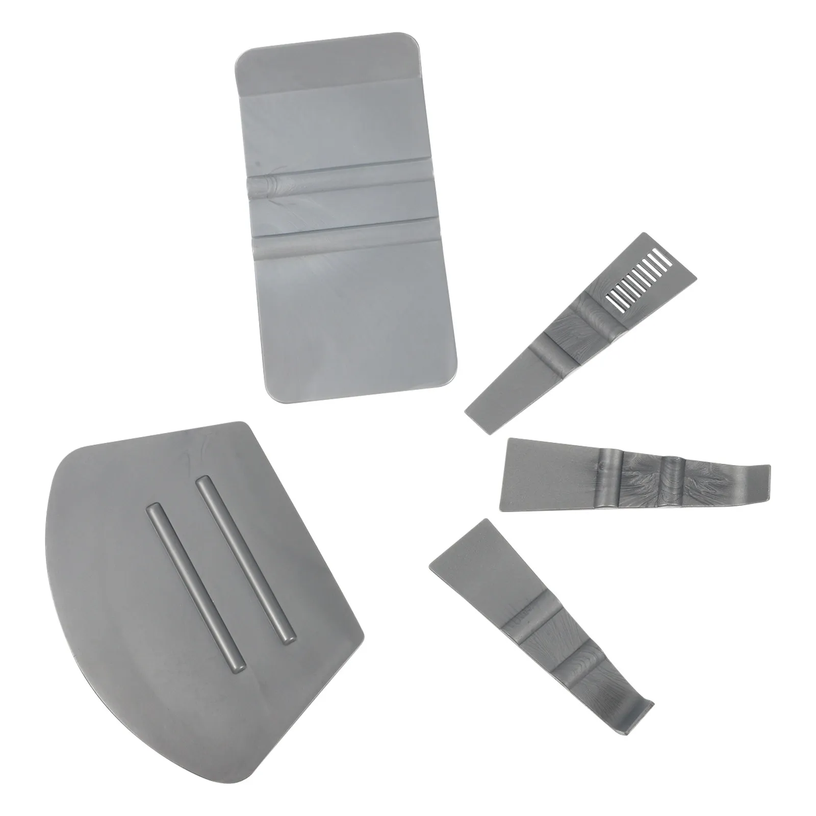 5Pcs Car Vinyl Squeegee Scrapers ABS Film Scraper Tool for Window Tint Paint Protection Wraps Bubble Removal Rain Gutter Door