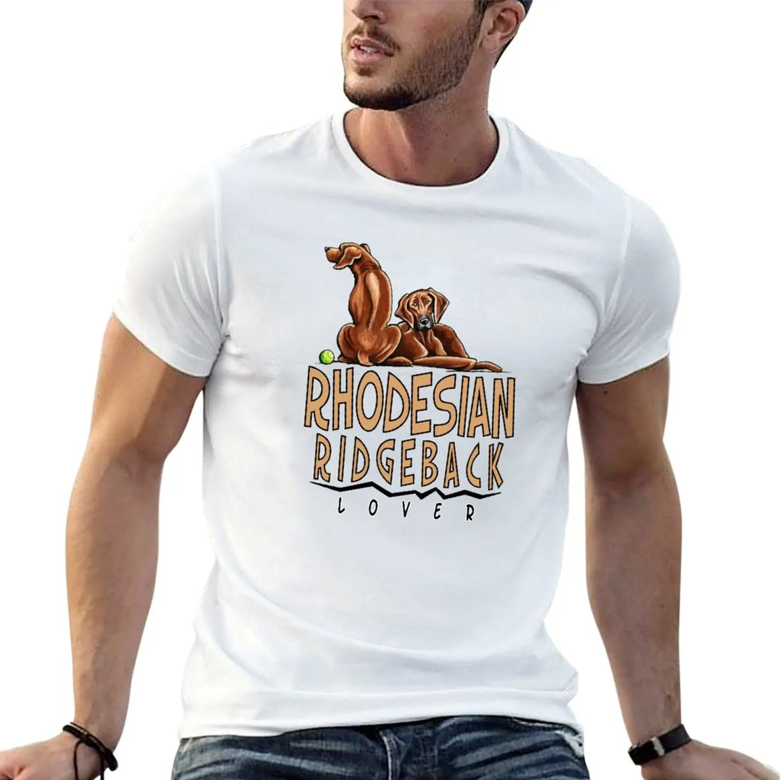 Rhodesian Ridgeback Lover T-Shirt Simple Graphic Design T-Shirt
