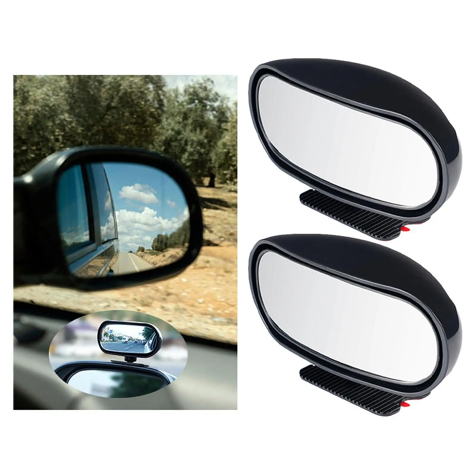Side Blind Spot Mirror Side Rearview Mirror Easy to Install Reversing Auxiliary Mirror for