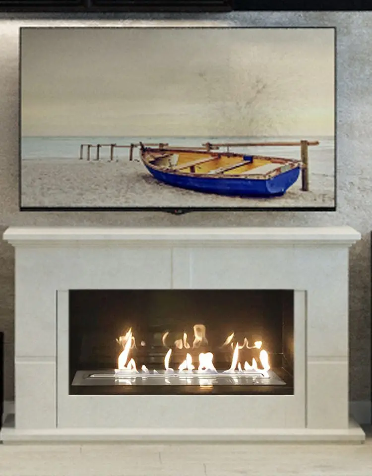 

Inno-Fire 48 inch eco fuel fireplace remote control bio chimney