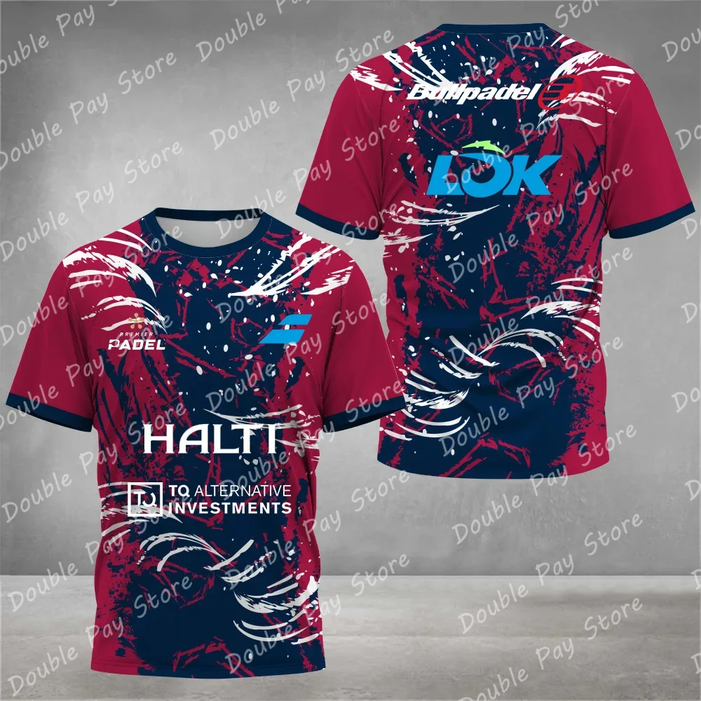 

2024 теннисная тренировочная Джерси быстросохнущая дышащая спортивная футболка унисекс с коротким рукавом для детей и взрослых Мужская модная повседневная Уличная одежда