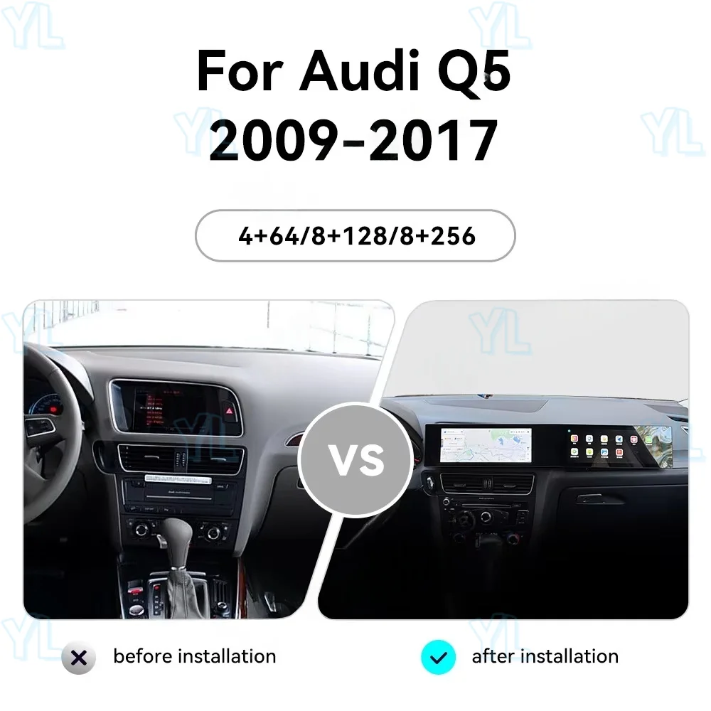 

Для Audi Q5 Q5L 2009-2017 автомобильный радиоприемник мультимедийный видеоплеер 21 дюймов двойной экран пассажирские развлечения ковер GPS навигация