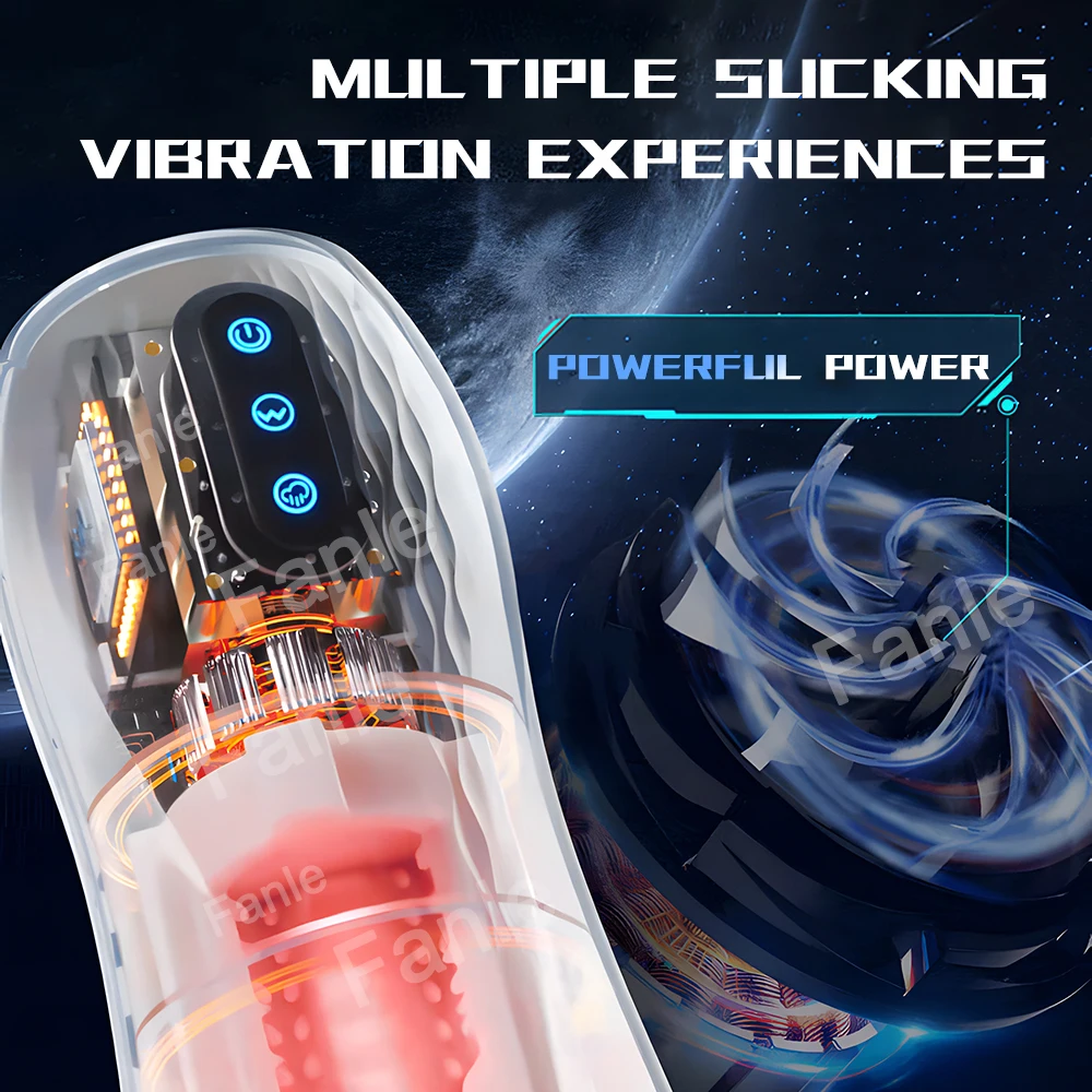 Male Automatic Masturbator Cup Real Sucking Pocket Pussy Vagina Vibrator Toys For Adult Men Blowjob Suction Sex Machine