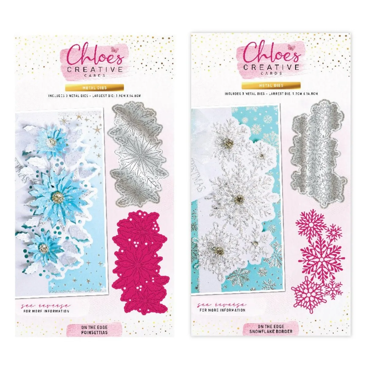 

On the Edge Snowflake Border Metal Craft Cutting Dies DIY Scrapbooking Paper Diary Decoration For 2024 Embossing Template New