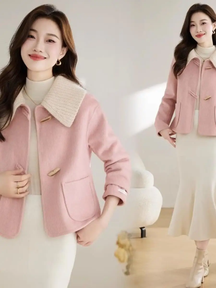 fashionable-double-sided-short-woolen-coat-autumn-winter-elegant-small-stature-stylish-hat-ear-cover-anonymous-hero-brand