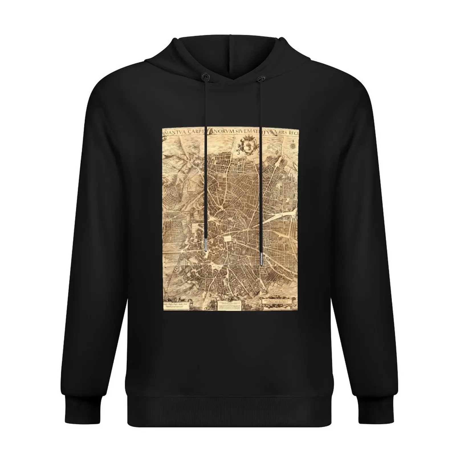 

Madrid City Map, 1656 by Don Pedro Teixeira Hoodie anime clothes men's autumn clothes japanese style mens clothes tracksuit
