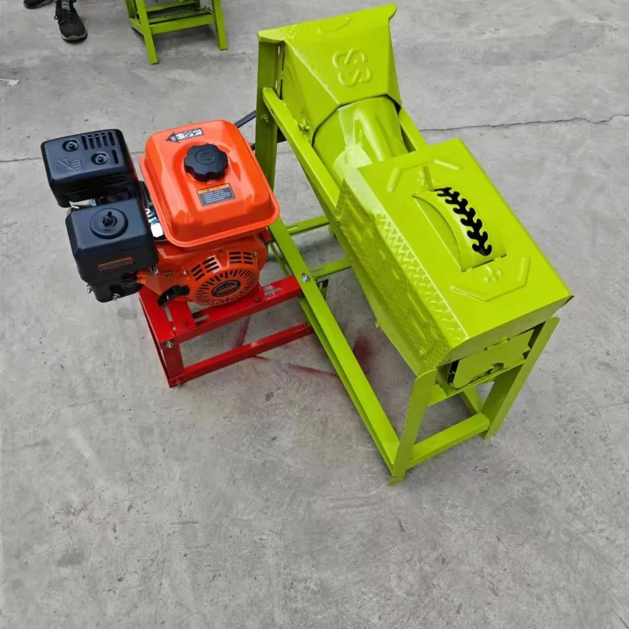 Corn Thresher Machinery High Rate Small Multi-function Diesel Engine Manual Thresher Grain Beans Maize Wheat Peeling Threshing
