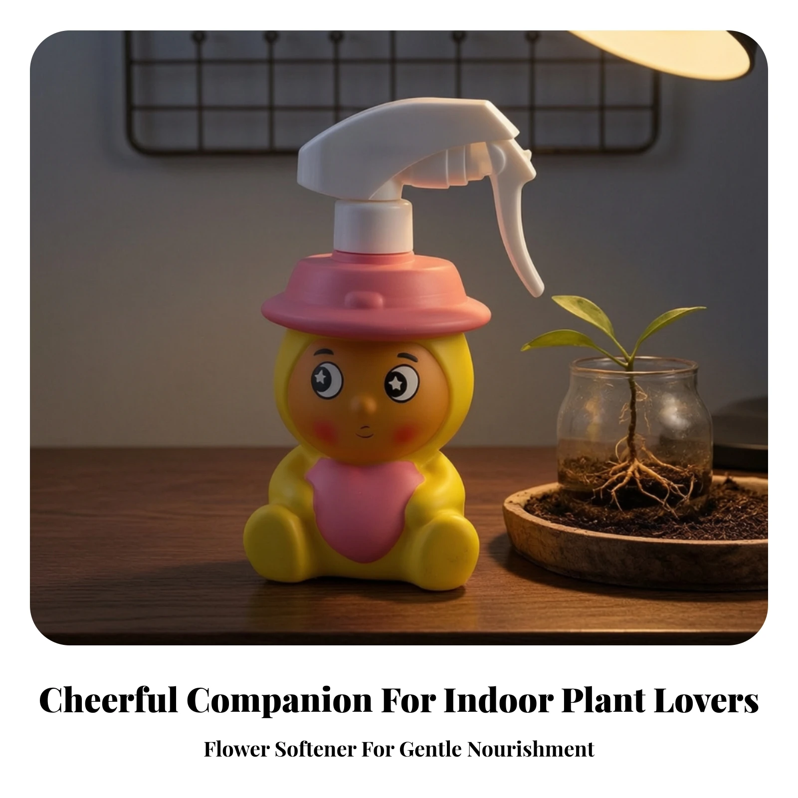 Star-Character Plant Sprayer Hand-Held Cartoon Spray Bottle Mist Spray Bottle Easy Press Mister with Press-Trigger Ergonomic