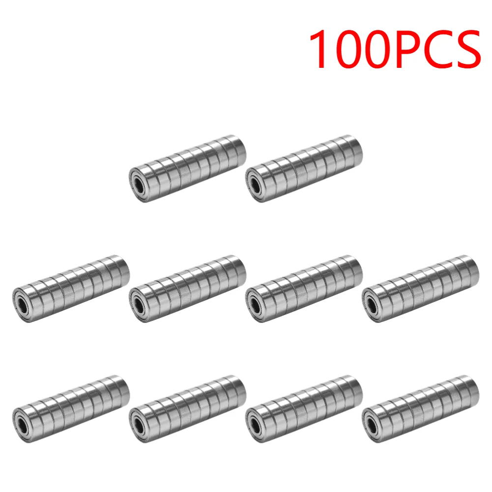 100–10 Stück 608ZZ Rillenkugellager 8 x 22 x 7/8 x 22 x 7 mm, doppelt geschirmt, Miniatur-Hochkohlenstoffstahl, einreihig, 608ZZ ABEC-7