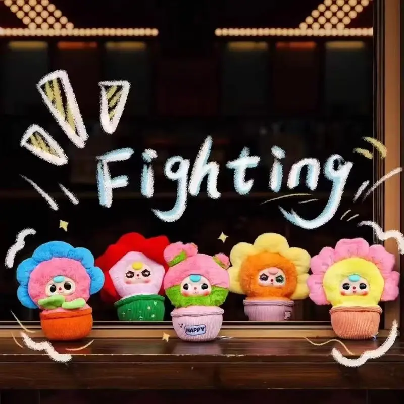 

Genuine Baby Three Blind Box A Small Flower Series Mystery Box Cute Vinyl Pendant Potted Flower Decoration Customized Kids Gifts