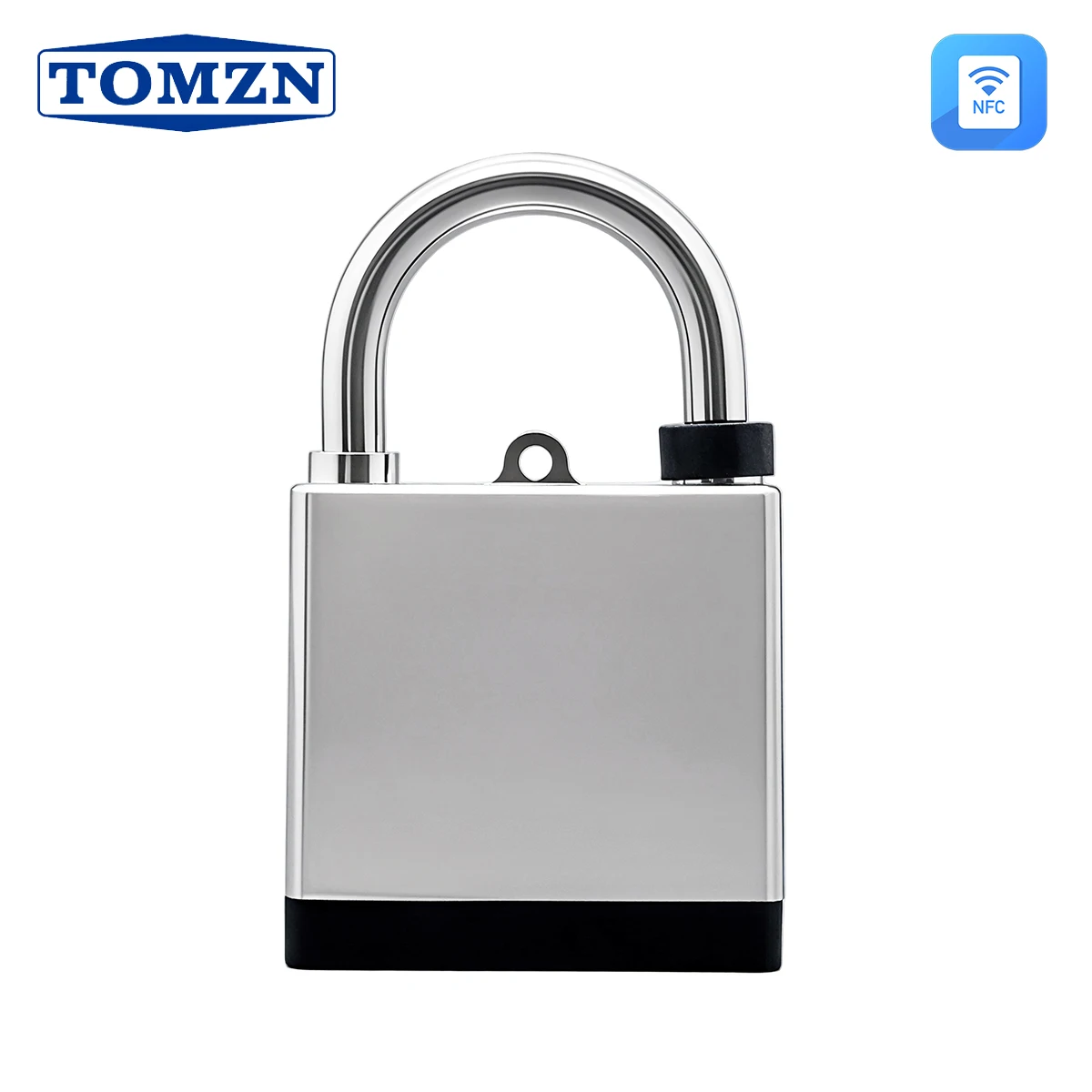 TOMZN NFC Passive Intelligent Padlock Keyless No Keyway Waterproof Theft-Proof Thickened Body Lock/Unlock Record NFC Lock App