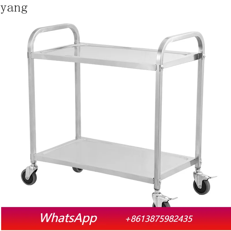 

CX stainless steel dining car double-layer three-layer serving car hotel restaurant hot pot restaurant food delivery