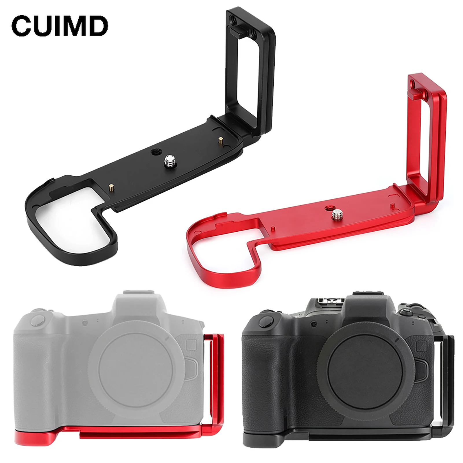 Metal L-Shaped Quick Release Plate Hand Grip L Bracket Vertical Shooting for Canon EOS-R Mirrorless Camera Accessories